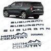 General Motors 6Pcs Gloss Black 2021-2025 Suburban High country Duramax