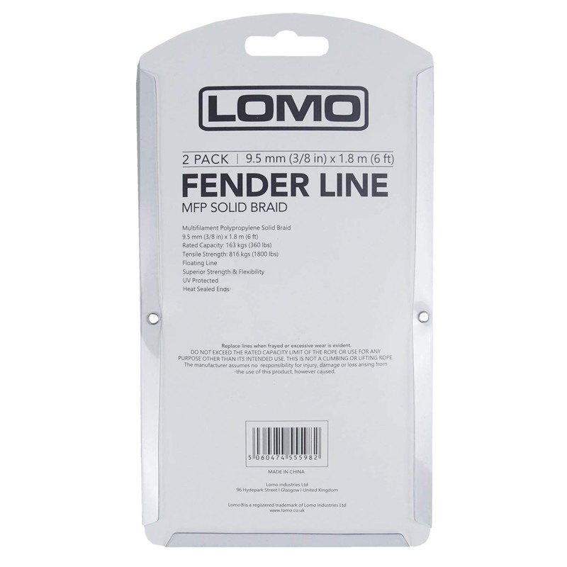 Lomo Fender Line 2 pack, MFP Solid Braid Rope with