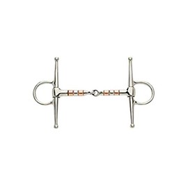 Full Cheek Snaffle with Copper Rollers Bits with Rollers Full Cheek 6"