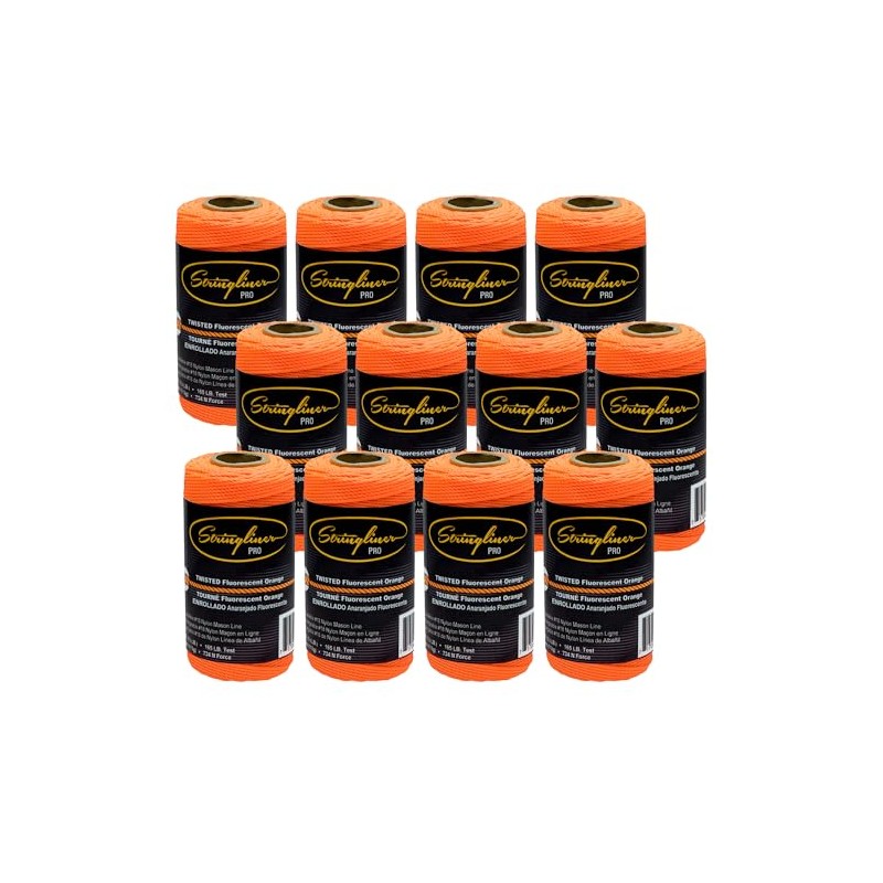 Stringliner 35106 Mason’s Line Replacement Rolls – 1/4 Lb. #18