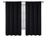 LEMOMO Black Blackout Curtains/42 x 63 Inch/Set of 2 Panels