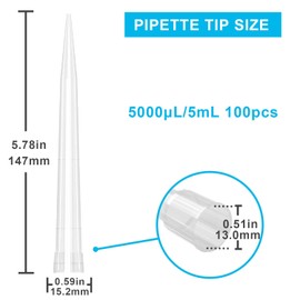Micro Pipette Tips, ONiLAB Friend Tips, Pipette Tips, Polypropylene (PP) (5,000 μl, 1 Bag (Pack of 100)