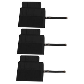 Operitacx 3pcs Canvas Watch Roll Bag Boys and Girls Pencil Case Watch Strap Storage Pencil Pouch