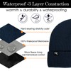 TOP-EX Winter Beanie Hats for Men Waterproof Rain Fleece Lined