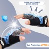EDSRDPLT Kayak Gloves Half Finger Padded Palm Sailing Gloves UPF50+