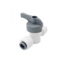 Qrity 1/4" Inline Tap/Shut-Off Valve/Isolation Valve, Reverse Osmosis Water Filtration