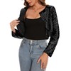 MINTLIMIT Sequin Cardigan Women's Short Open Cardigan Long Sleeve Bolero