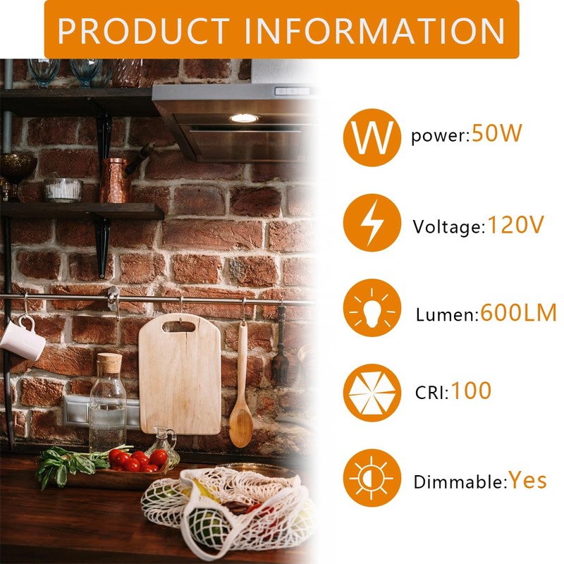 BOGAO Par20 Bulbs, 2 Pcs 120V 50W Par20 Light Bulbs,