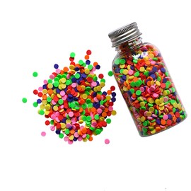 Buttons Galore Bright Colors Polymer Clay Circles Embellishments for DIY Crafts Slime Nail Art 100 Grams
