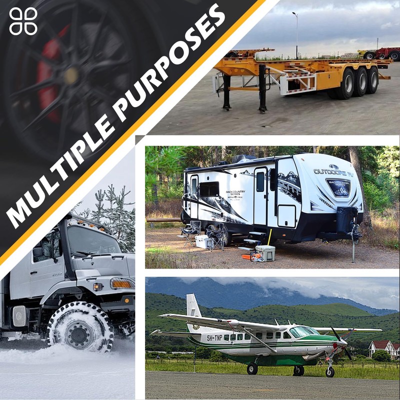 Wheel Chocks for RV Trailer Camper Truck Car, [2pair/4pack with