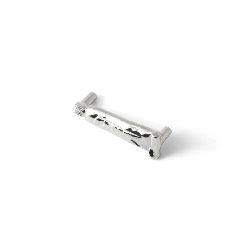 Michael Aram Silver-Tone Toothpaste Tube Drawer Cabinet Pull 3" Spacing