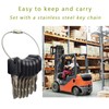 Newyuan 10 x Replacement Linde Forklift Ignition Key 802 Compatible
