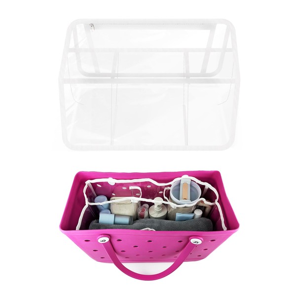 MININAI Clear Beach Bag Organizer for Bogg Bag Accessories Insert