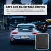 Dickno Small Leather Car Sun Visor Organizer, Multifunctional Auto Visor