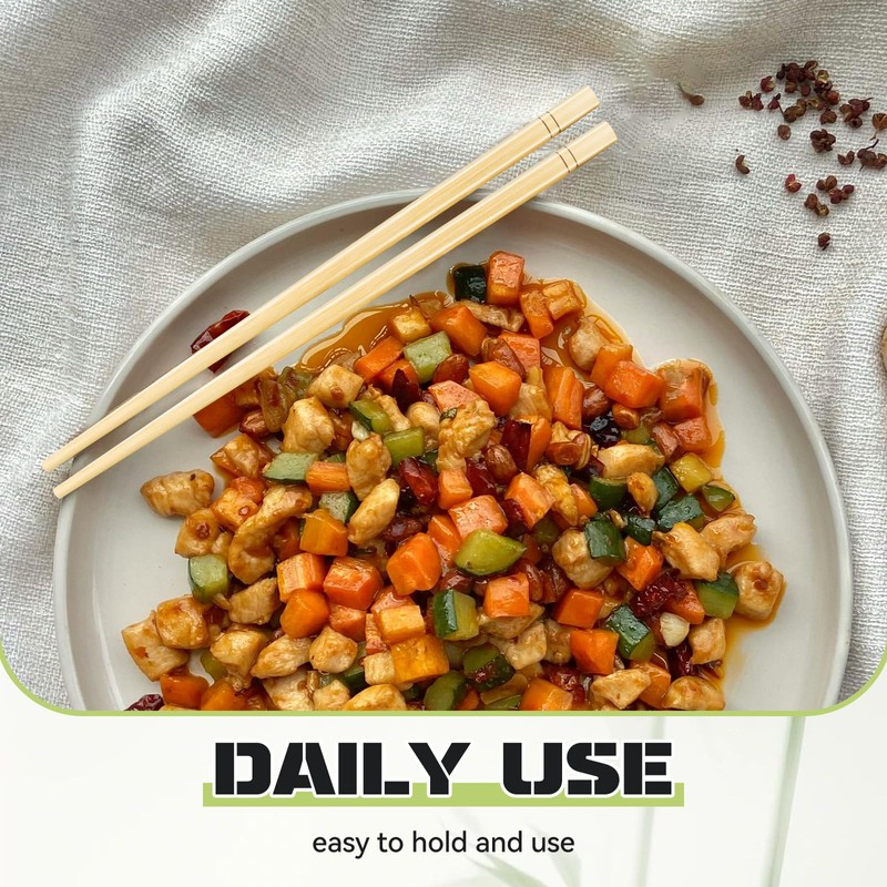 7 Inch X 5 Pairs Chopsticks,Reusable,Simplea and Minimalistic Design,More Size