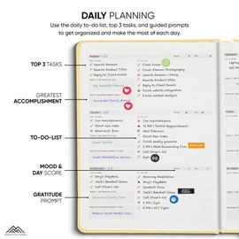 2024 Planner Pro 5.8 x 8.3 - Dated Productivity & Business Planner Notebook & Journal - Monthly Planner 2024 & Daily Planner 2024-2025 - A5 - Cream - Productivity Store