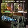 Mini Trail Cameras 2Pack 24MP 1080P Game Camera with Fast