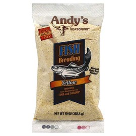 Andy's seasoning, Yellow fish breading for excellent tasting fish and shrimp 10 oz Bag