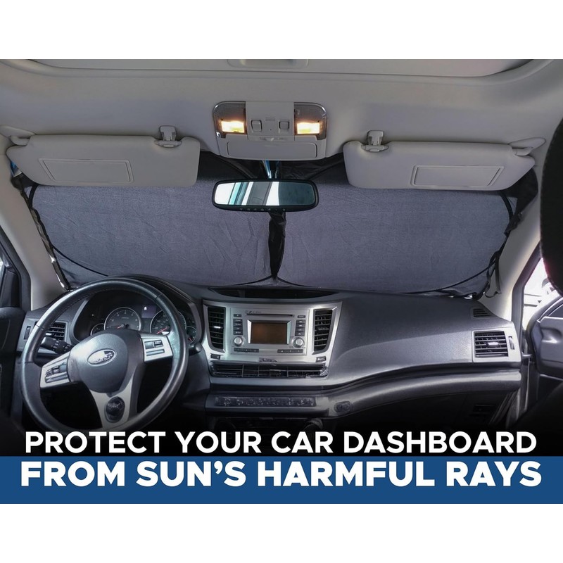 Car Windshield Sun Shade, Front Windshield Shade for Sun, Reflective