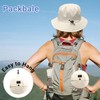 PFFY Bucket Hat for Women Men with Chin Strap Waterproof