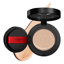 L'Oréal Paris Infallible 24h Fresh Wear Cushion Foundation, base de maquillaje en cushion alta cobertura y acabado mate natural con larga duración hasta por 24h.