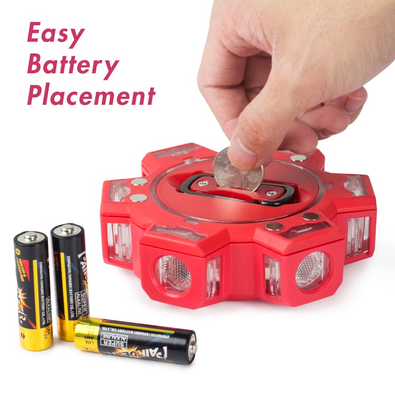 Wagan FRED Flashing Roadside Emergency Disc LED Flare 6 Flash