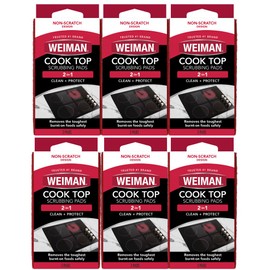 Weiman Products Cook Top Scrubbing Pad, 3 Count, 6 Per Case
