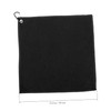 BESPORTBLE 2pcs Portable Golf Ball Towel Black Microfiber Wipes for