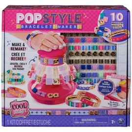 Cool MAKER PopStyle Bracelet Maker, 170 Stylish Beads, 10 Bracelets, Storage, Friendship Bracelet-Making Kit, DIY Arts and Crafts Kids’ Toys for Girls