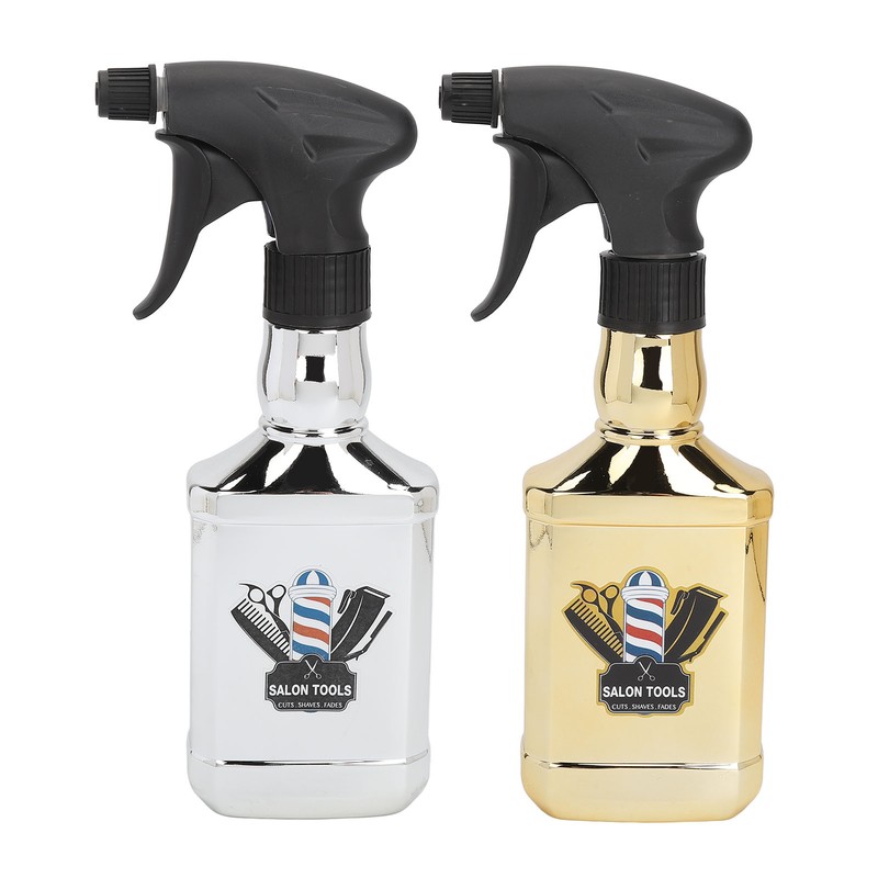 2pcs Empty Spray Bottles 500ml Adjustable Spray Fine Mist Hair