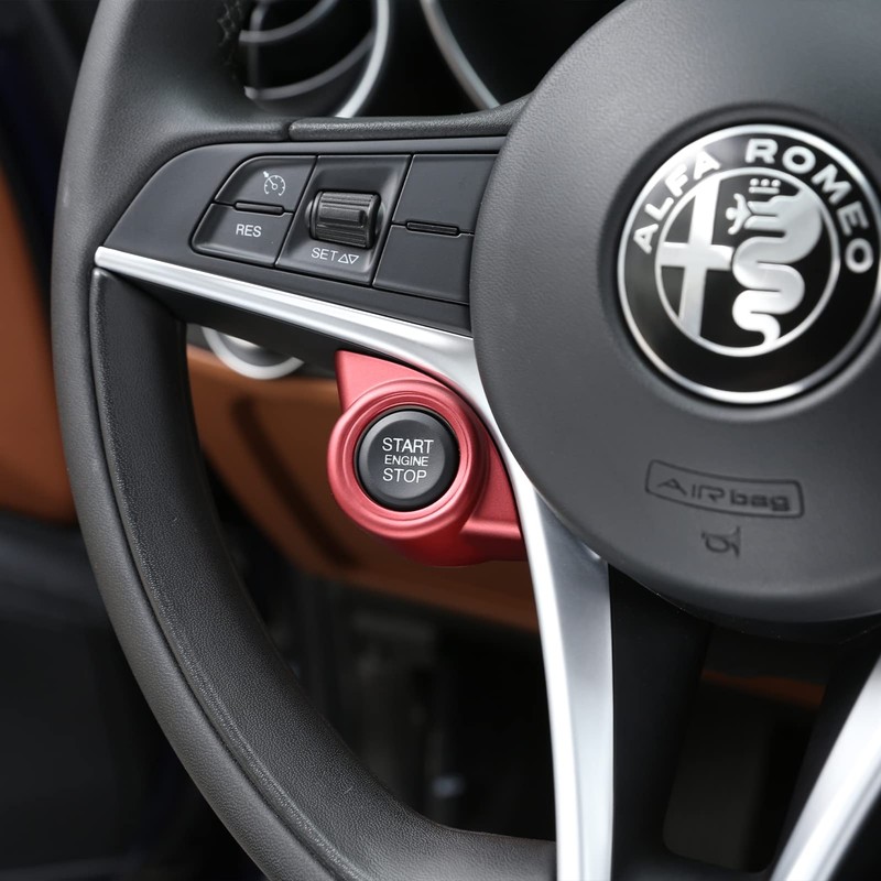 TOYCIDFG Car Engine Start Stop Button Frame Cover Trim Compatible