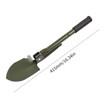 Military Small Folding Camping Shovel, Mini Compact Pickaxe with Carrying