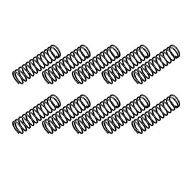 TOP-VIGOR 10Pcs Compression Spring, 1.2mm Wire Dia, 12mm OD, 40mm Free Length Dual Extended Durable Dual Hook Tension Spring for Furniture Screen Doors Repair Projects