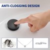 Homevacious Black Bathroom Sink Drain Pop up Drain with Overflow