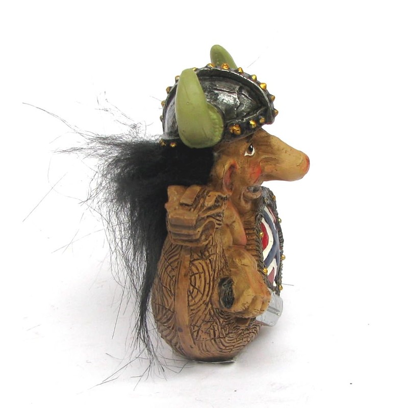 Generisch Troll in Viking Ship, Norge Troll, Indoor Figure, 9
