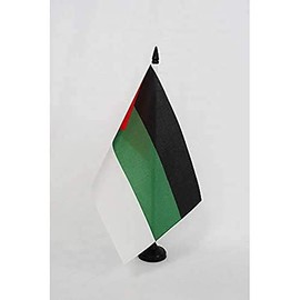 AZ FLAG - Table Flag Arab Nationalism - 21 x 14 cm - Pan-Arabism Table Flag 14 x 21 cm - Flags