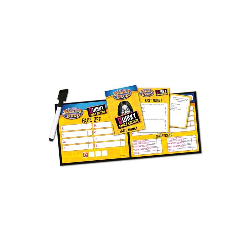 Spin Master Family Feud Board Game, Quirky Family Edition, Adult