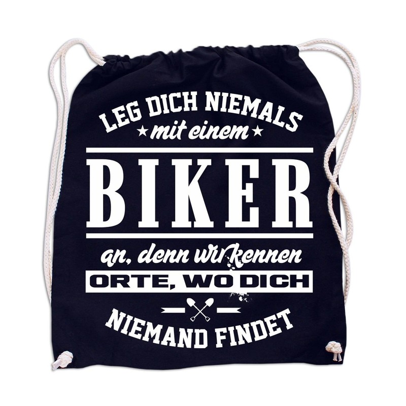 Spaß Kostet Backpack Never Be With A Biker, black