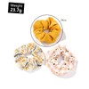 minkissy Chiffon Hair Scrunchies Set of 3 Floral Daisy Pattern