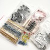 1390pcs Electronic Components Kit LED Diodes Metal Film Resistors Electrolytic