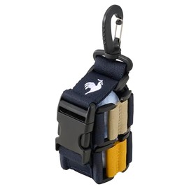 COX SPORTIF LG4FBZ00M Sporty Golf Band Type Ball Holder for 2 Pieces, NVBG (Navy x Beige)