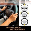 PINCTROT D Shaped Bling Comfy Steering Wheel Cover with Jumbo