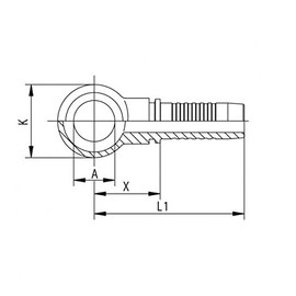 Hydraulic Hose Fitting Ring Connector Metric Diameter 12 DN6
