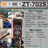 ZOYI ZT-702S Digital Oscilloscope Multimeter, 9999 Counts, True RMS, AC/DC