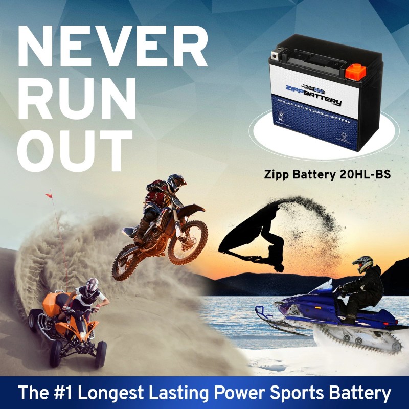 ZIPPBATTERY Zipp Battery YTX20HL-BS 12V 19Ah Battery