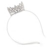 Avalaya Statement Full Round Clear Crystal Queen Crown Rhinestone Bridal
