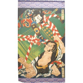 Cosmo 91307 Noren Katsushika Hokusai Kikojima Yataro Approx. 33.5 x 59.1 inches (85 x 150 cm)