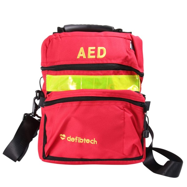 Milisten First Aid Bag Empty Travel Rescue Defibrillator AED Medical Bag First Aid Bag Storage Survival Trauma Emergency Backpack for Hiking Camping (Red)