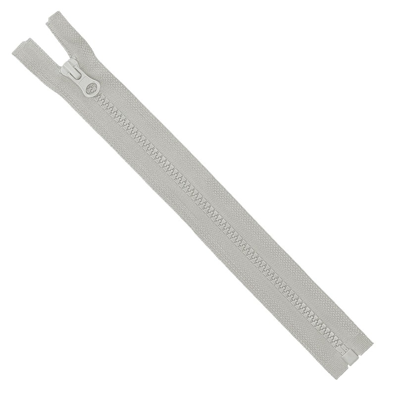 mumbi Zip Separable 5 mm 25 cm Grey Plastic Zips