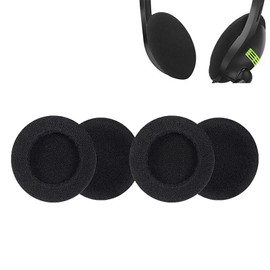 Headphone Covers 4 Pack Replacement Earphone Sponges Diameter 55mm High Elasticity Durable Binaural Easy Installation (Black)